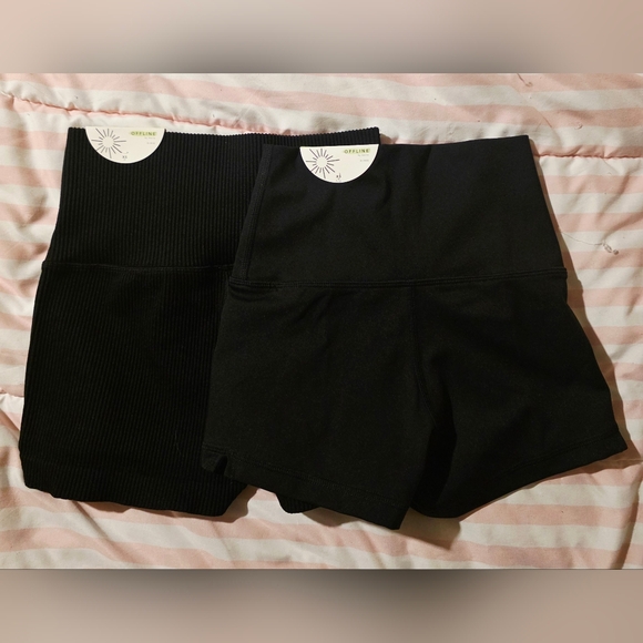 NWT 2 Pairs of Offline by Aerie Workout Shorts: Size XS - Picture 1 of 4